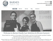 Tablet Screenshot of barnesfamilylaw.co.uk